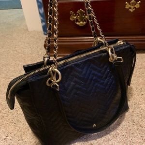 ETIENNE AIGNER LEATHER HANDBAG